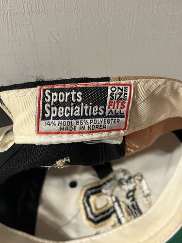Vintage Purdue Sports Specialties Mütze Snapback Wolle Maskottchen schwarz gold 80er 90er - Bild 9 von 10