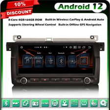 8.8“ 8-Core CarPlay Android 13 Autoradio GPS BMW E46 M3 Rover 75 MG ZT 64GB DAB+