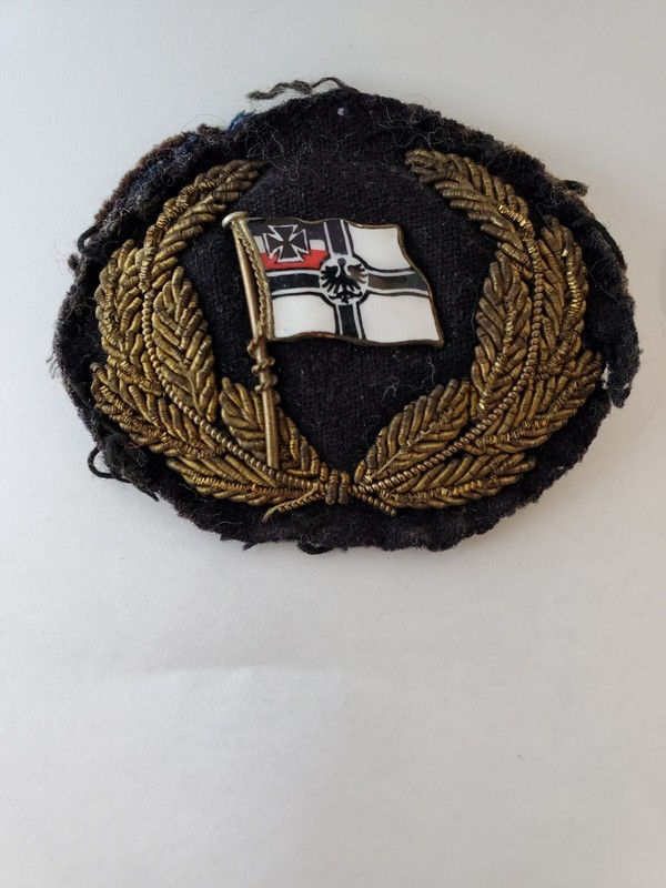 Original WW1 German Navy Cap Badge Kaisermarine Imperial Officer WWI U-Boat WWI