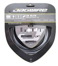 Jagwire Elite Sealed Shift Cable Kit SRAM/Shim., Ultra-Slick Uncoated, Stealth