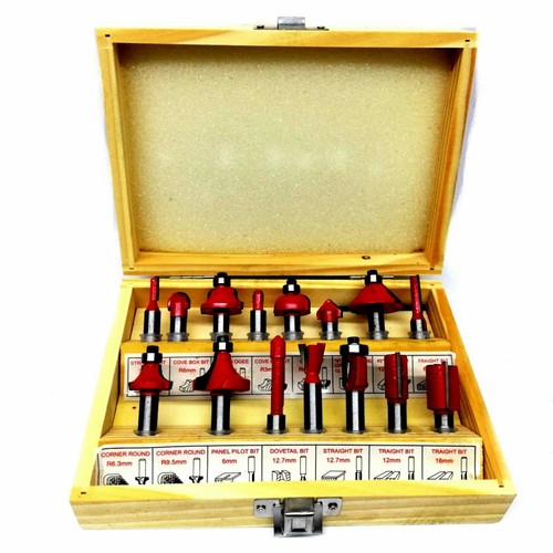 SET 12/15 PZ FRESE LEGNO FRESE PER SCANALARE GAMBO 6/8mm FRESATRICE PANTOGRAFO - Foto 4 di 5