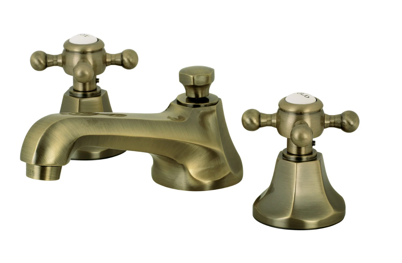 Kingston Brass KS4463BX Metropolitan 8" Widespread Bathroom Faucet Antique Brass