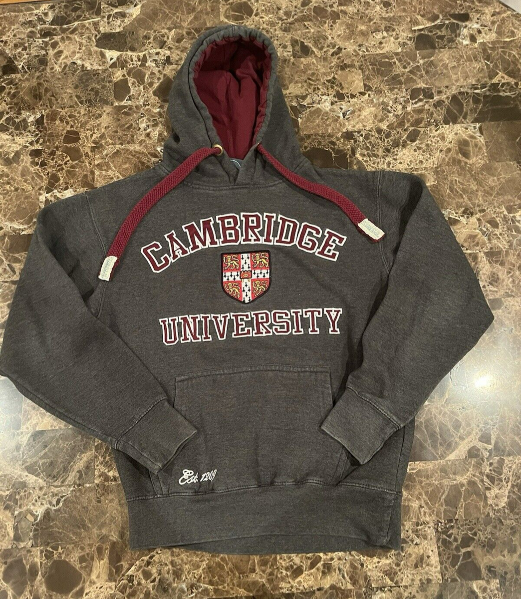 Vintage Cambridge University Hoodie Men's S Sweatshirt Student Y2K Sweater