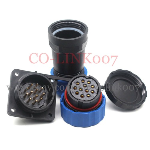 12Pin Waterproof Connector, SD28 Aviation Circular Industrial Power Signal Plug - Picture 5 of 7