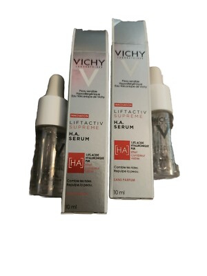 VICHY Liftactiv Supreme H.A Serum 1.5% Pure Hyaluronic Acid 10ml/0.33oz LOT OF 2
