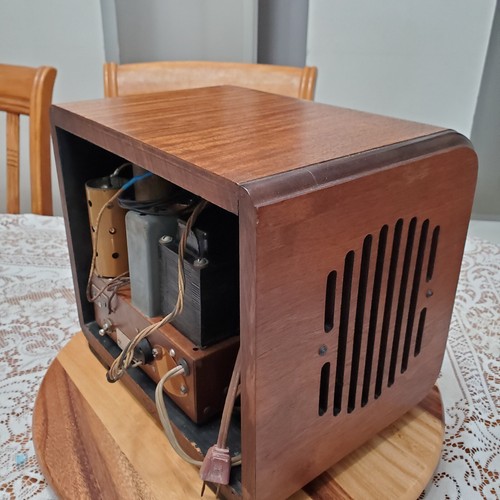 Gorgeous Vintage 1937 Zenith Black Dial Cube Radio 5S218 Restored Excellent - Picture 11 of 24