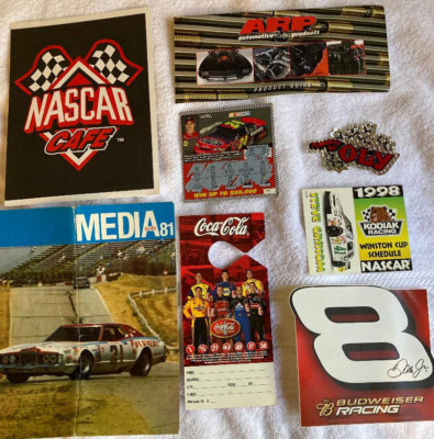 NASCAR Vintage Collectables & Memorabilia Phone Cards Key Chains Toothbrush NEW