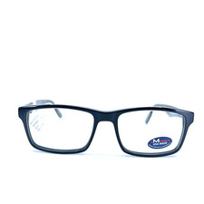 America USA Made MU107 BLK Black Square Full Rim Eyeglasses Frames 53[]16 145 mm