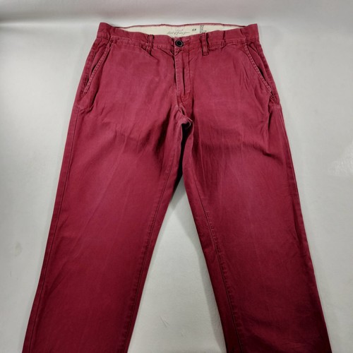 H&M Logg Label of Graded Goods Slim Fit Pink Chino Khakis Pants Mens Size 32x32 - Picture 3 of 8