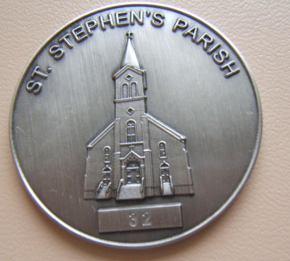ST. STEPHEN'S PARISH CHURCH PEWTER TOKEN 2012 LEWIS COUNTY NEW YORK