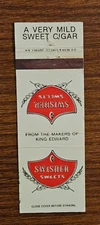 Vintage Matchbook Cover Swisher Sweets Makers of King Edward Mild Sweet Cigar