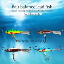 Ice Fishing Lure Top Line Bait Balance Ice Fishing Hook Metal Bait Lure 63mm/10g
