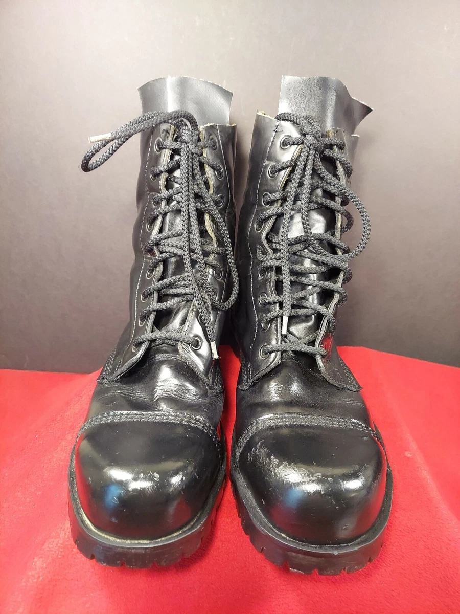 Vtg Underground Shoes England Steel Toe Combat Boots Men s 10 eBay