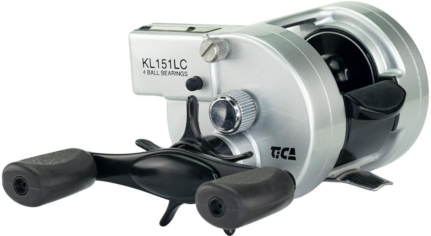 Tica KL150LC Samira Baitcast Line Counter reel RH 4 Rust resistant