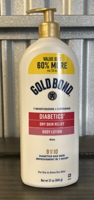 Gold Bond Diabetics' Dry Skin Relief Body Lotion With Vitamin E & Aloe ( 21 oz )