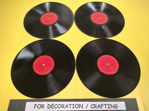 FOR DECOR: LOT OF 4 BOB DYLAN VINYL RECORDS Blood Tracks Highway 61 Desire Slow