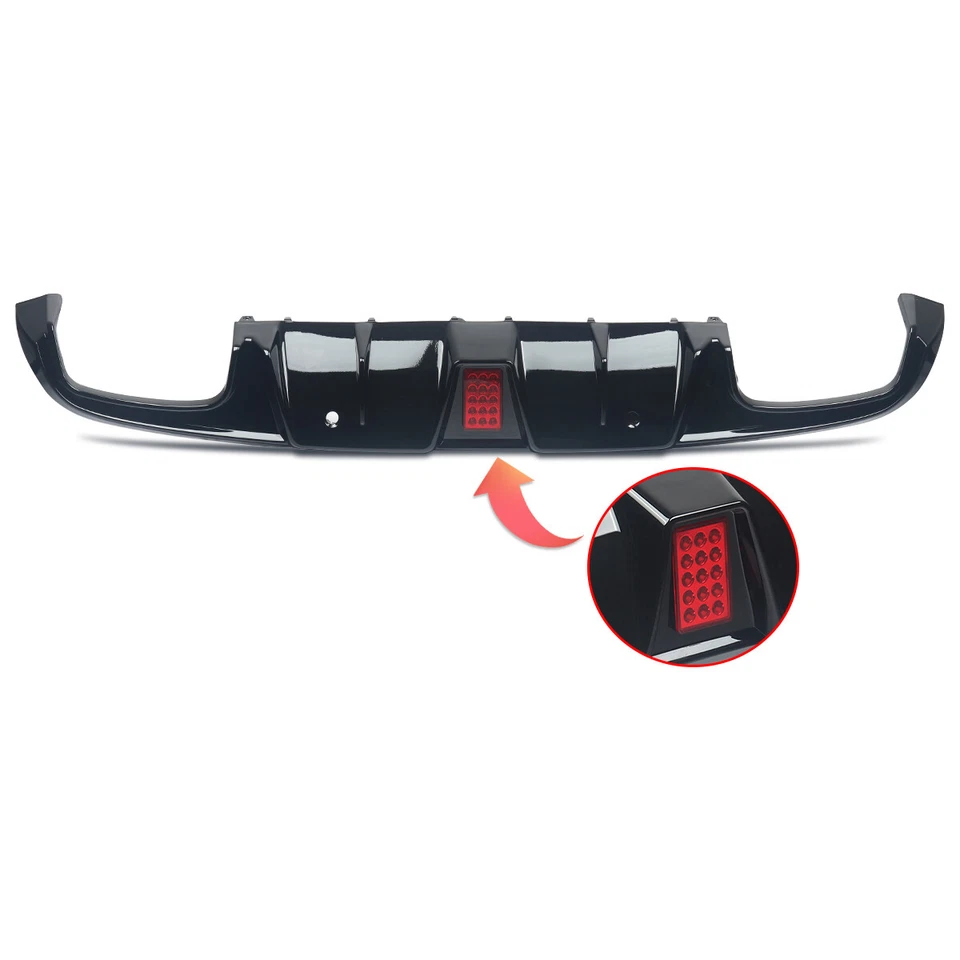 For 15-18 Mercedes Benz C205 Coupe C43 C63 Style Rear Diffuser+Tailpipe Black Foto 4 de 4