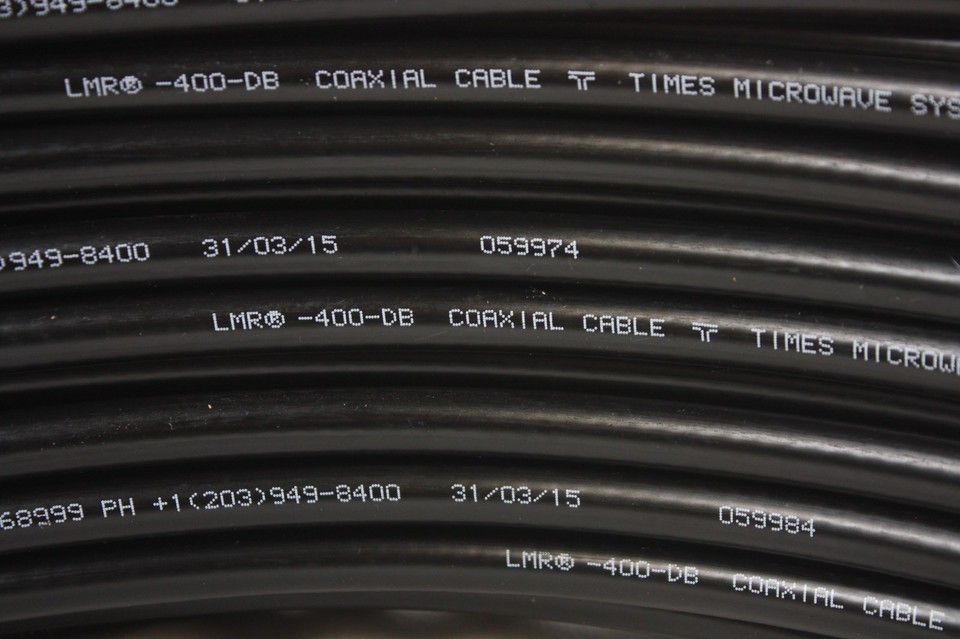 Times Microwave LMR-400 Direct Bury Ham/CB Coax 75ft W/PL-259 MADE IN - Foto 8