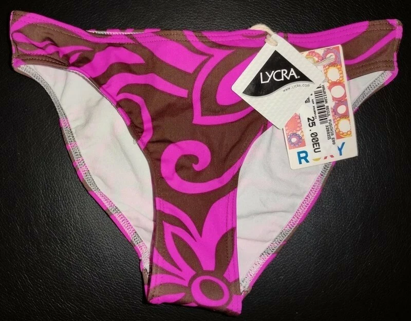 Bas De Bikini ROXY Femme – Taille L – Prune, Rose Vif Et Tendre