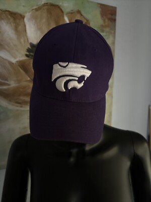 Vintage Kansas State Wildcats Hat Cap 90s Y2k KSU Cats Purple Powercat