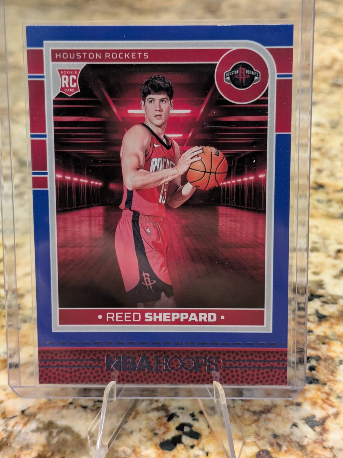 2024-25 Panini NBA Hoops - Rookies Blue #233 Reed Sheppard (RC)
