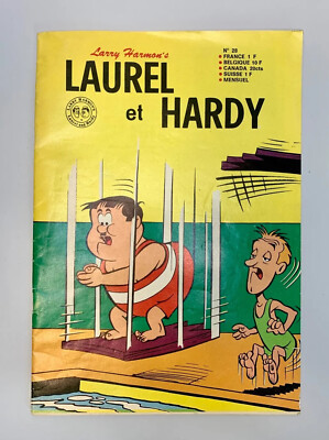 Rare Laurel et Hardy Cartoon Comic Issue 28 Jun 1970 Larry Harmon French Edition