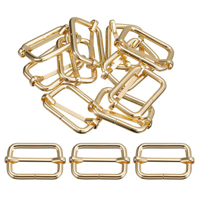 Dias Schnallen, 20 Stück 32x20x4,8 mm Rechteck Rolle Stift Gold Ton