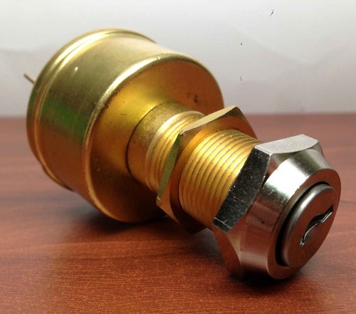 Marine Brass Ignition Starter Switch 4 Terminals 3 Positions Heavy Duty OFF ON - Picture 4 of 4