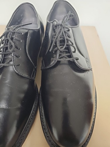 Scarpe eleganti Oxford vintage Knapp in pelle nera K121 da uomo taglia 101/2 E (RARO NOS) - Foto 9 di 15
