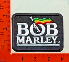 Bob Marley Patch – Reggae Jamaica Rasta Music Embroidered Iron-On Sew-On Badge