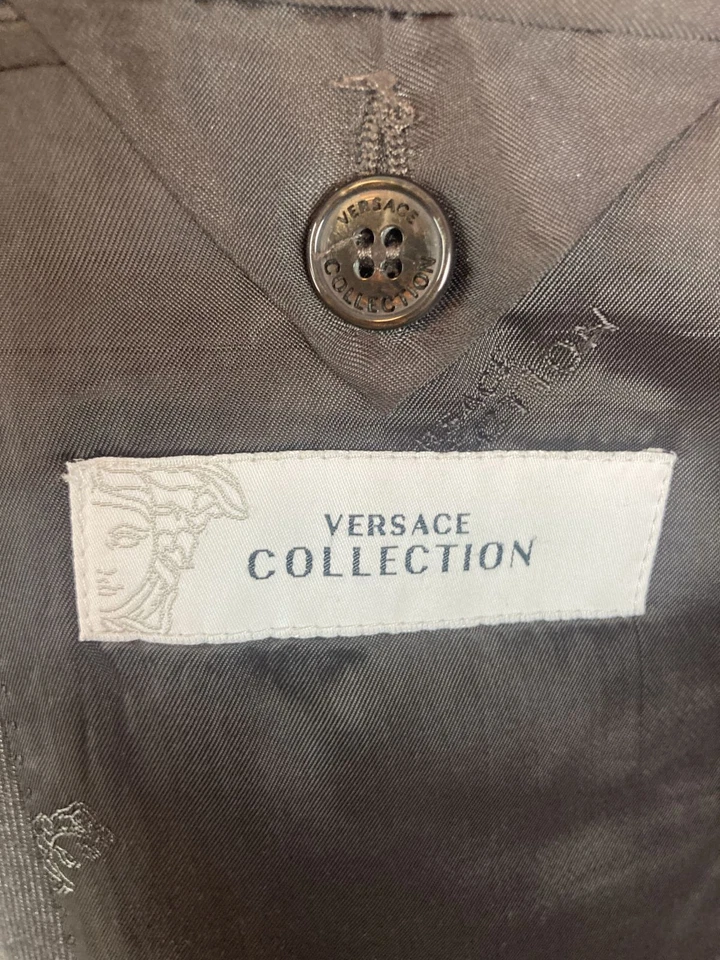 Chaqueta deportiva VERSACE Collection gris moderna 2Btn 42R 42 R Foto 4 de 4