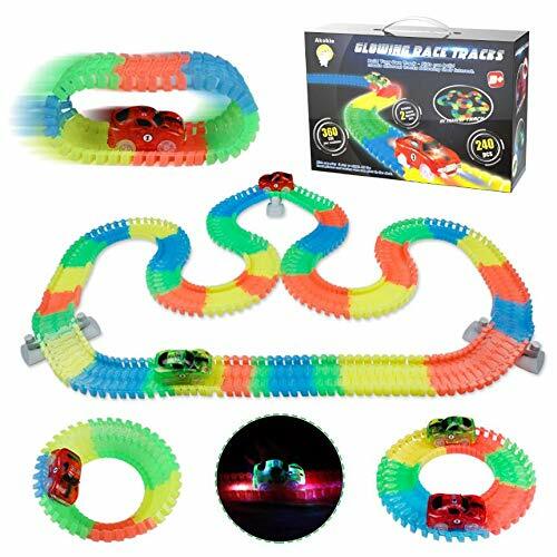 Akokie Glow Race Track, Flessibile Track Totale Flessibile 240 Pezzi con (G5Z)