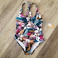NWT Kona Sol Twist Back One Piece Swimsuit Size Medium