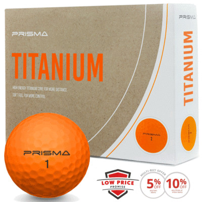MASTERS PRISMA TITANIUM DISTANZ GOLFBÄLLE / ORANGE / MULTIBUY DUTZEND ANGEBOTE 