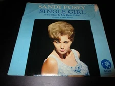 1966 SANDY POSEY Single Girl +Blue Is My Best Color US P/S7" MGM 13612 VG+/VG