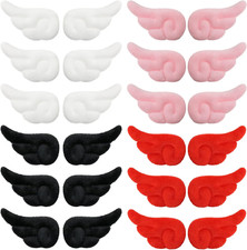 24PCS Mini Craft Angel Wings Plush Wing Embellishment DIY Crafts Accessories for