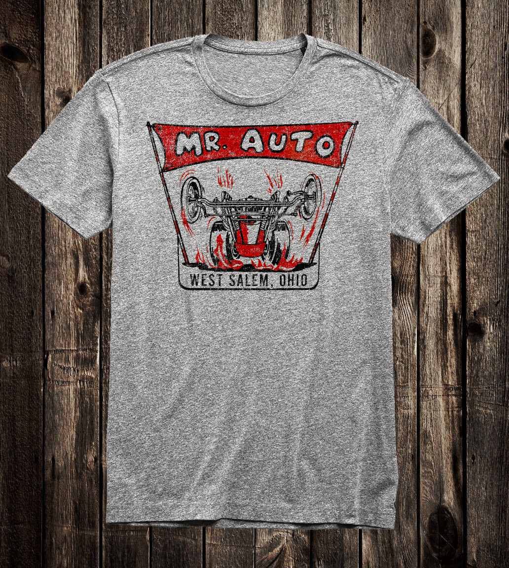 Hot Rod Tee T Shirt Drag Race Racing Vtg Speed Shop Mr Auto