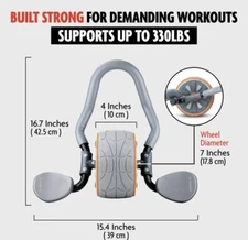 DMoose Fitness Ab Roller Wheel, Ab Workout for Abdominal & Core