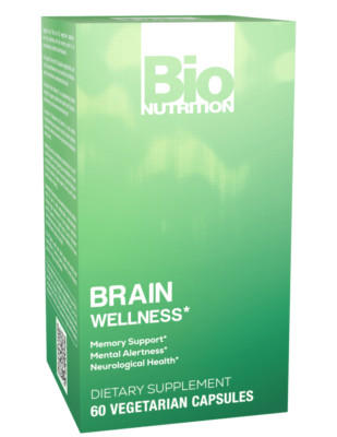Bio Nutrition Brain Wellness [Memory Support / Mental Alertness] 60 veg capsules