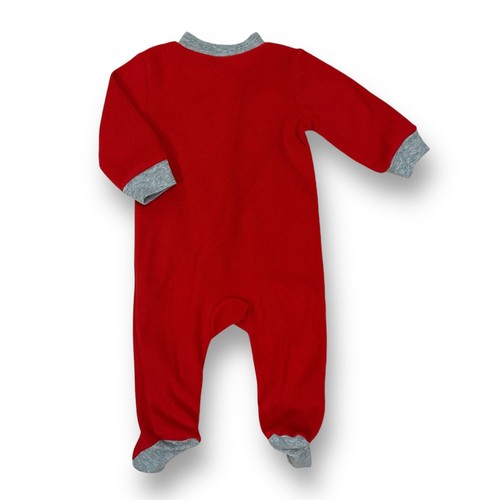 Boys Carter's Size 6 Months Red Fleece Reindeer Christmas Pajamas - Picture 2 of 2