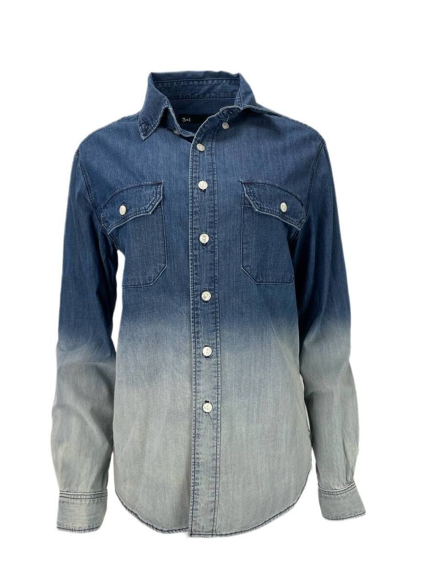 3X1 Women's Blue Denim Two Pocket Shirt #185 S NWOTT 3X1 Women's Blue Denim Two Pocket Shirt #185 S NWOTT