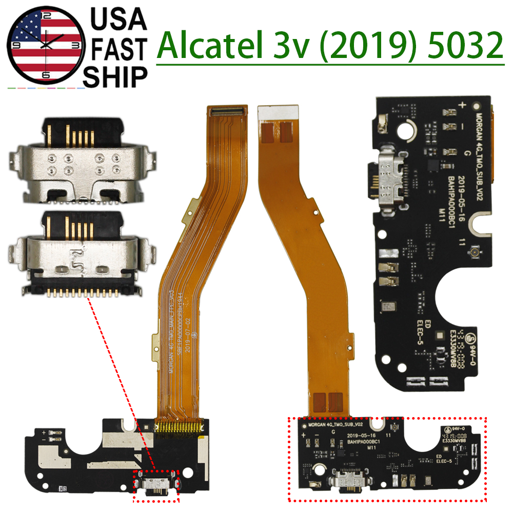 USB Charger Charging Port Board Flex Cable Ribbon For Alcatel 3V