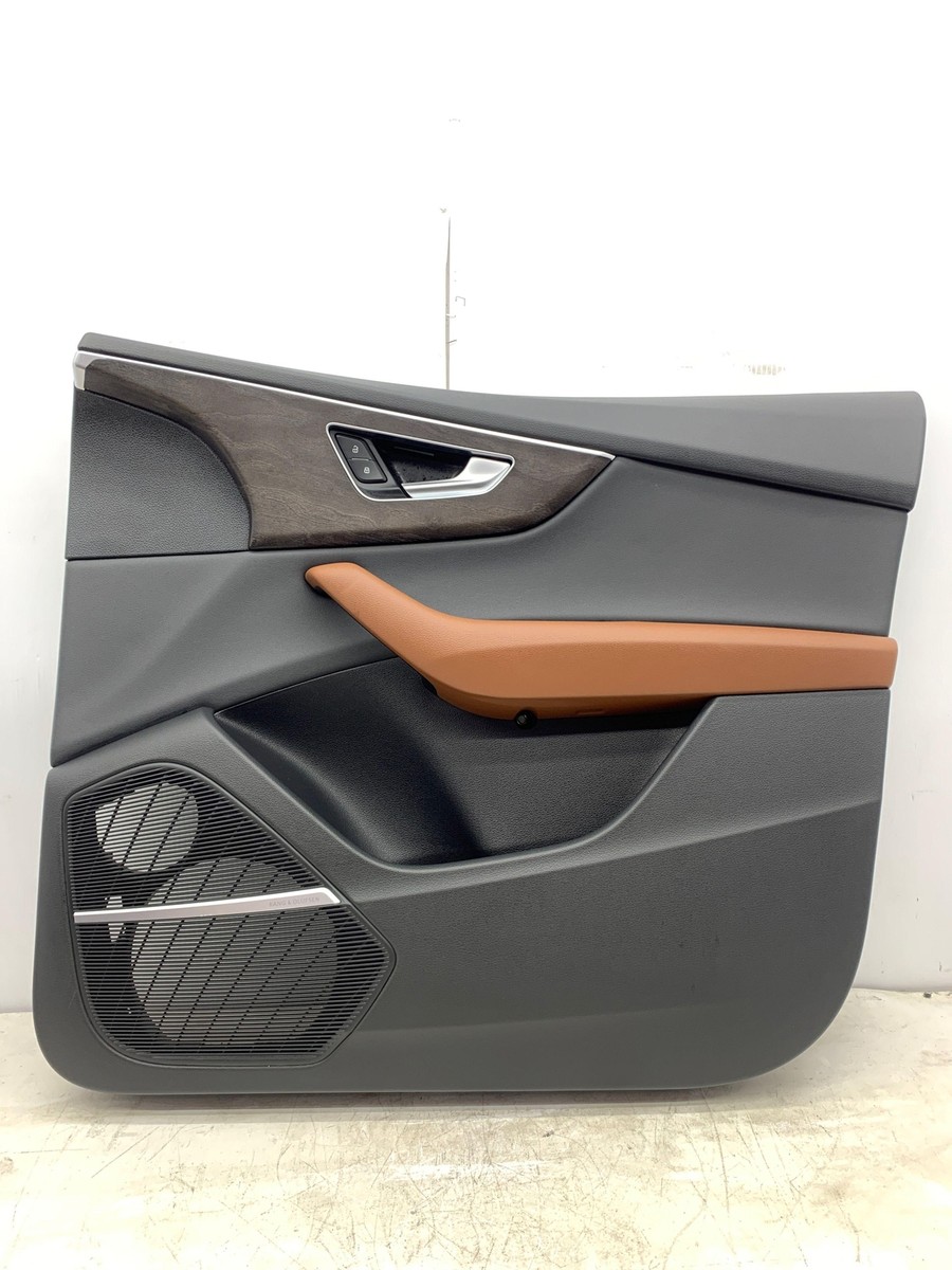 2019-2021 AUDI Q8 OEM FRONT RIGHT DOOR TRIM PANEL | BLACK/OKAPI  