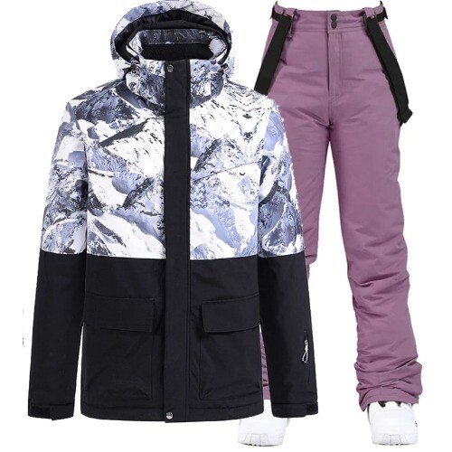 MenWomen'Snow Suit Sets, Snowboarding Clothing, Ski Costumes, Waterproof Winter - Picture 27 of 38