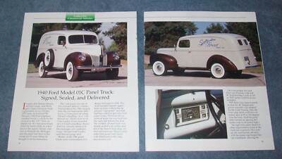 1940 Ford Model 01C Panel Truck Info Article ''Signed, Sealed and Delivered''