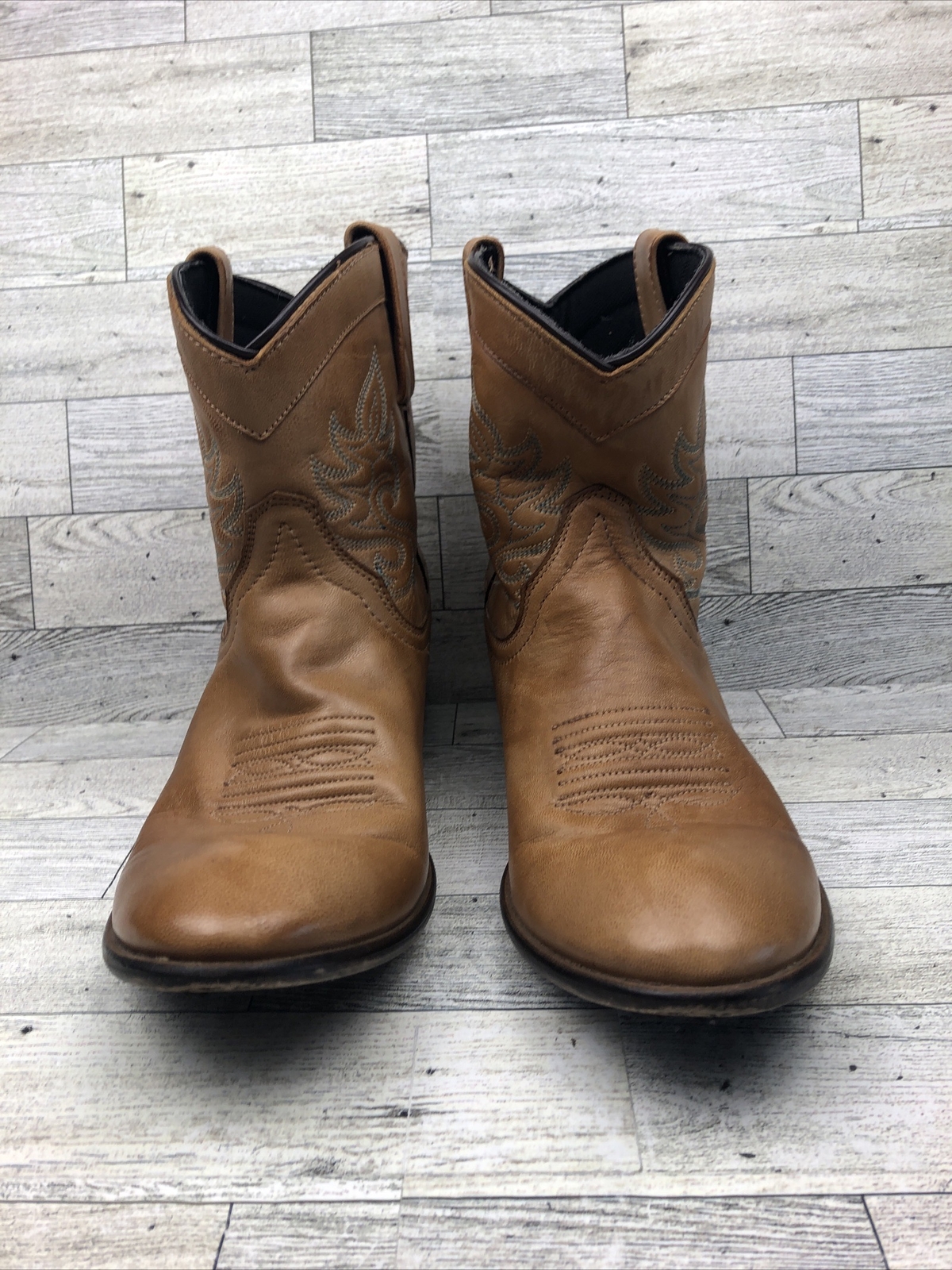 DINGO Women’s Cowboy Boots Willie Antique Tan Size 10 Gem