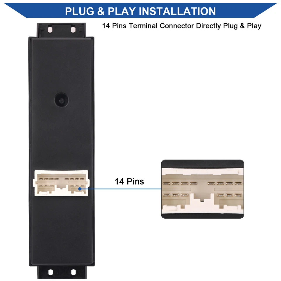 Main Window Switch Control Button for 1998-2004 Isuzu Rodeo Axiom Honda Passport Foto 3 de 4