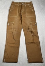 Dickies Women's Flex Straight Cargo Pants Size 0/24 Stretch Canvas Workwear Y2K