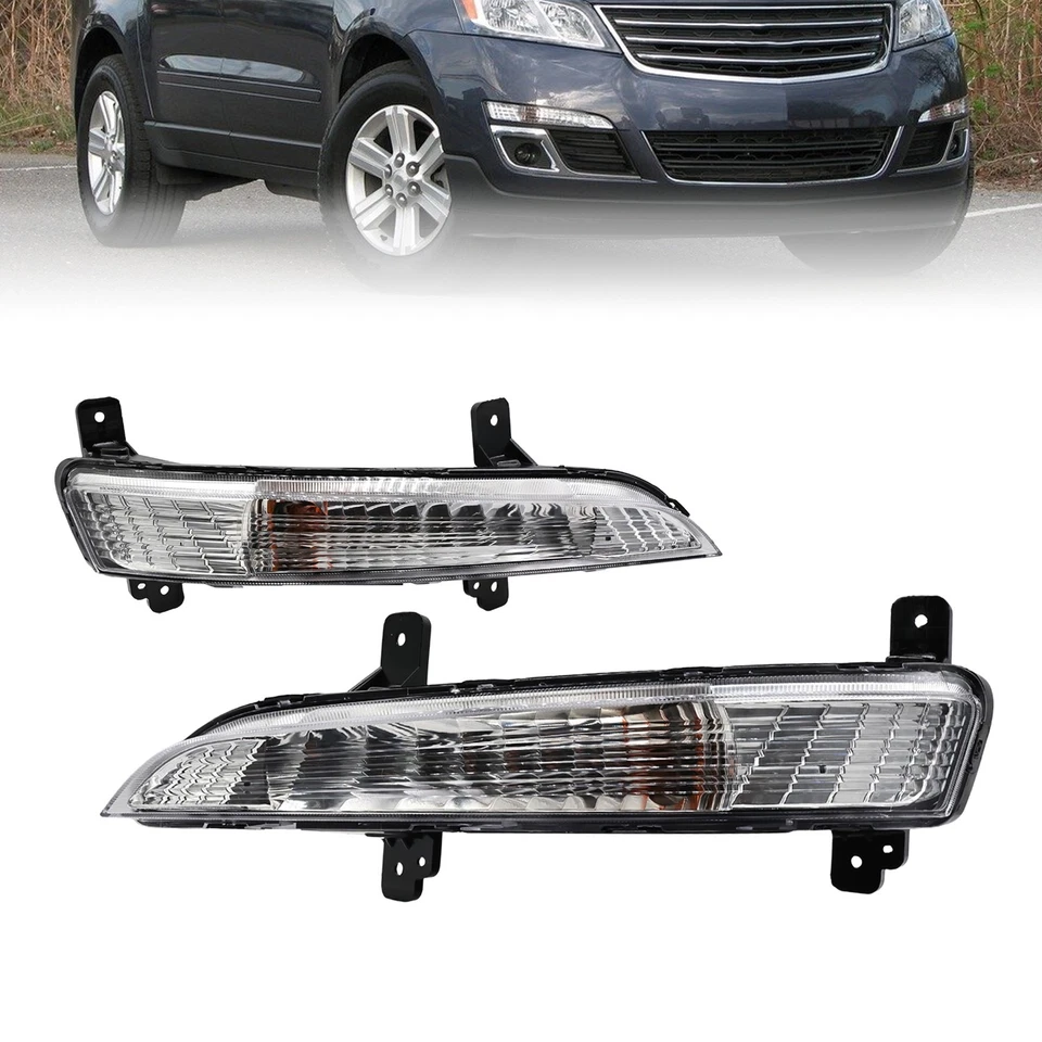 Par de luces intermitentes delanteras con bombillas para Chevrolet Traverse 2013-2017 lámpara Prak Foto 4 de 4
