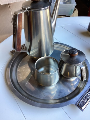 #ad #ad International Japan Vintage MCM 18 8 Stainless 5 Pc Coffee Set Very Good Cond $40.75